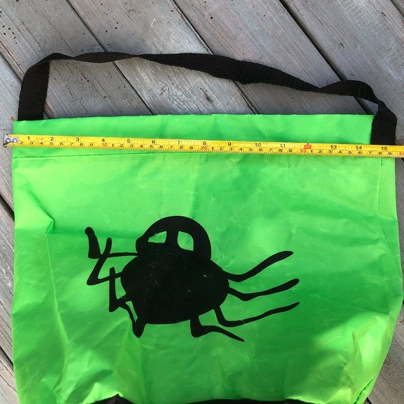 Beetle Bucket Bag - Neon Lime Green Heavy Duty One Handle  Bag - Picture 11 of 14